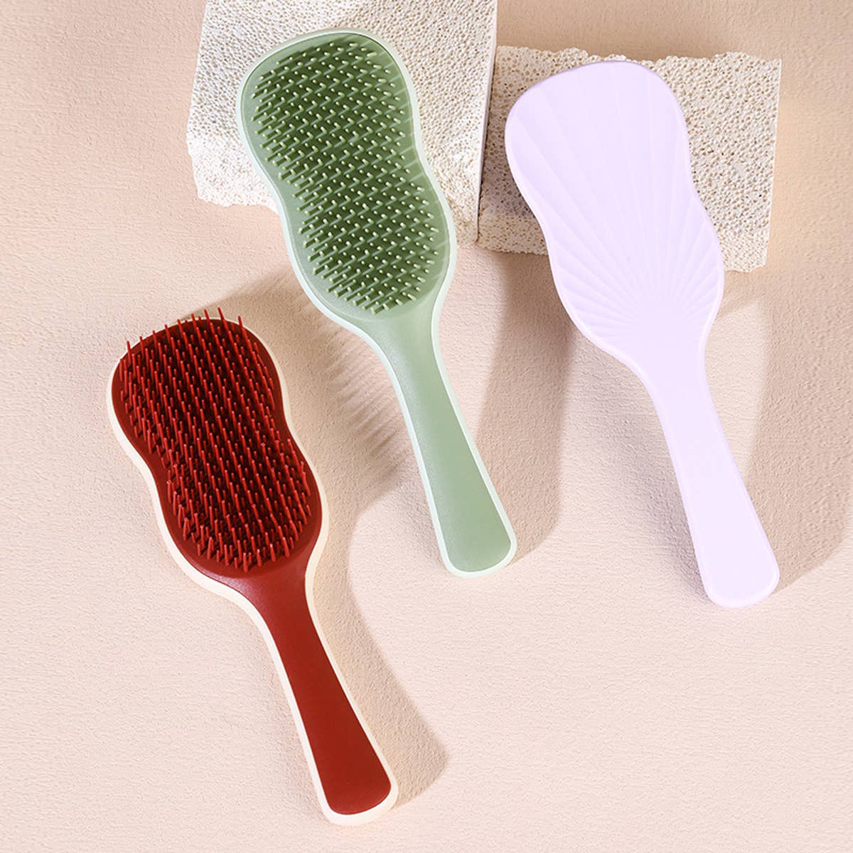 BANANA LEAF MASSAGE COMB FOR HOME USE_CWMM0909