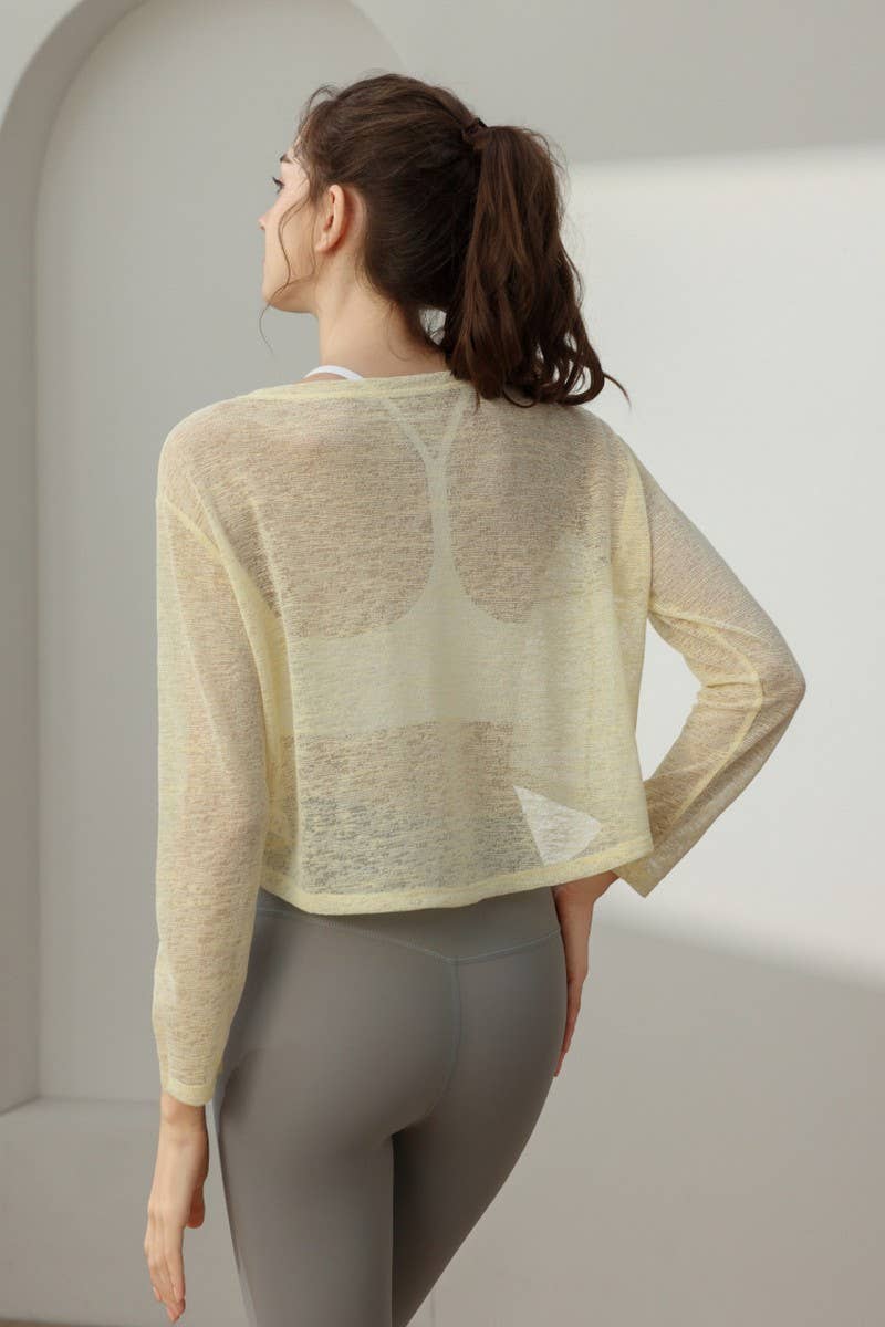 CWTBLL1588_SUN PROTECTION LONG SLEEVE SPORTS YOGA CLOTHES