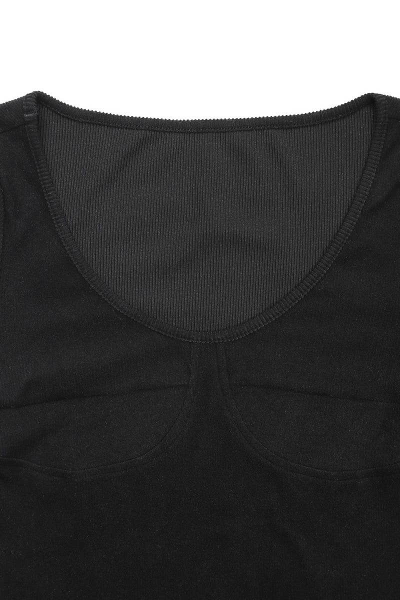 CWSBSL0080_SLIM FIT LONG SLEEVE RIBBED KNIT BODYSUIT