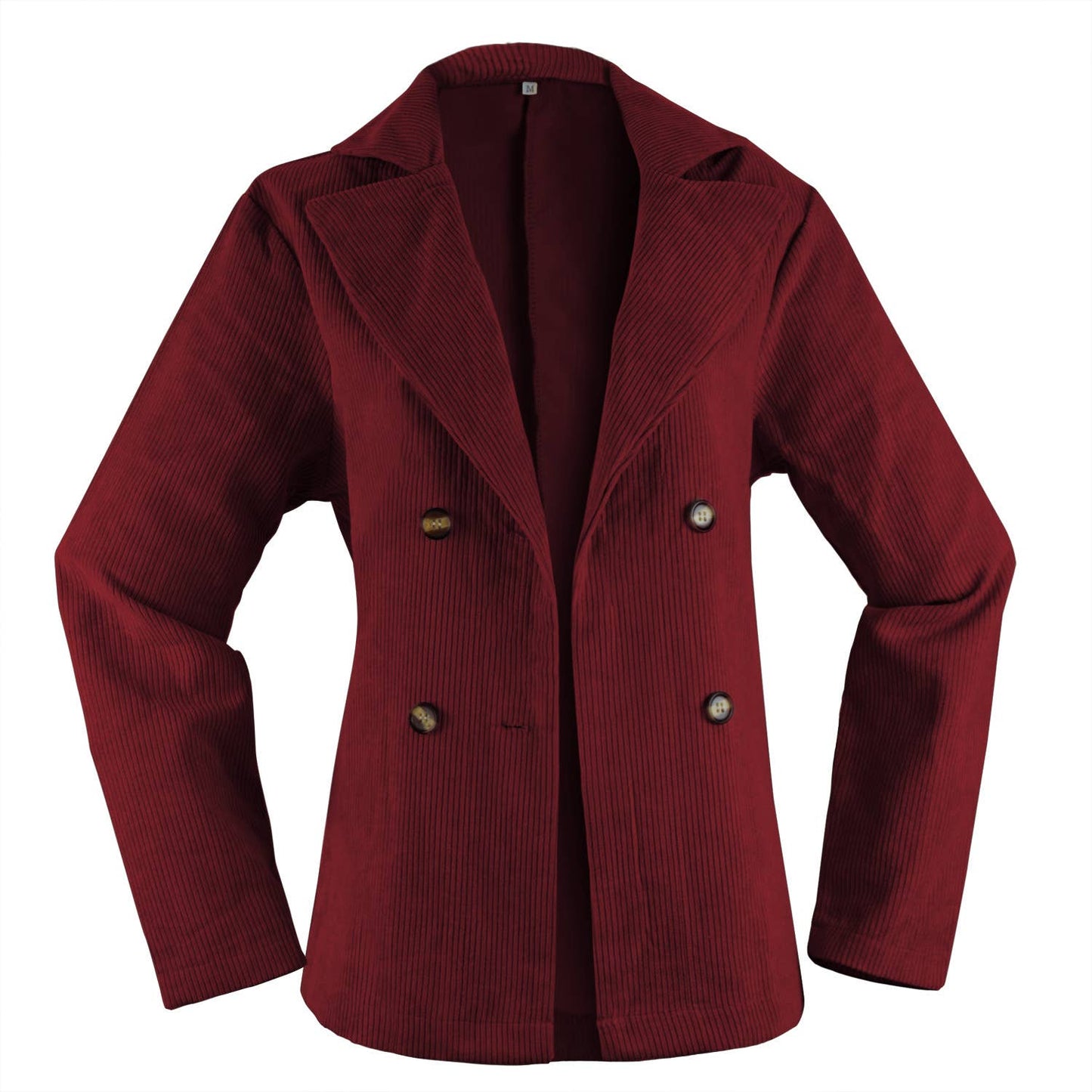 CORDUROY JACKET SOLID COLOR SUIT BUTTON COAT