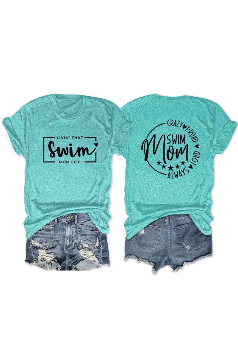 CWTTS1554_CASUAL DOUBLE-SIDED LETTER PRINT SHORT-SLEEVED TOP