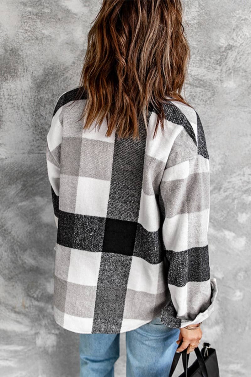 CWTSTL2351_SINGLE-BREASTED POCKET LONG-SLEEVED SHIRT