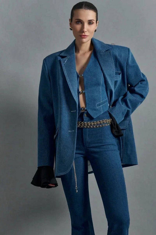 CWJJ0249_SOLID COLOR LACE-UP LOOSE ROBE KNITTED CARDIGAN