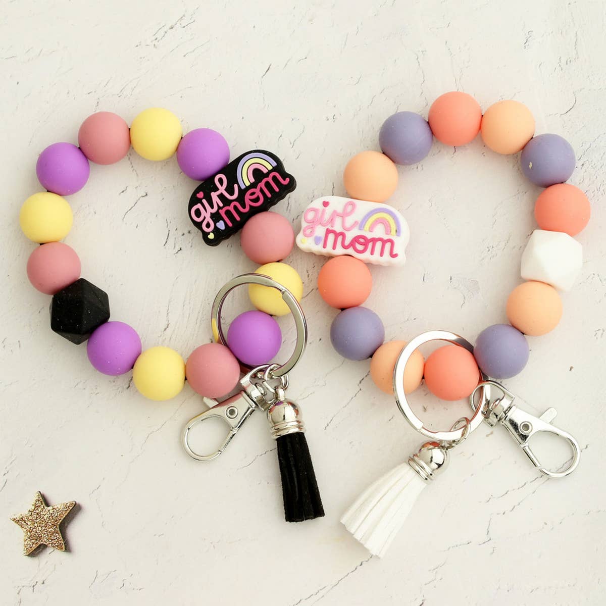 NEW ARRIVAL CARTOON ELK BUTTERFLY KEYCHAIN