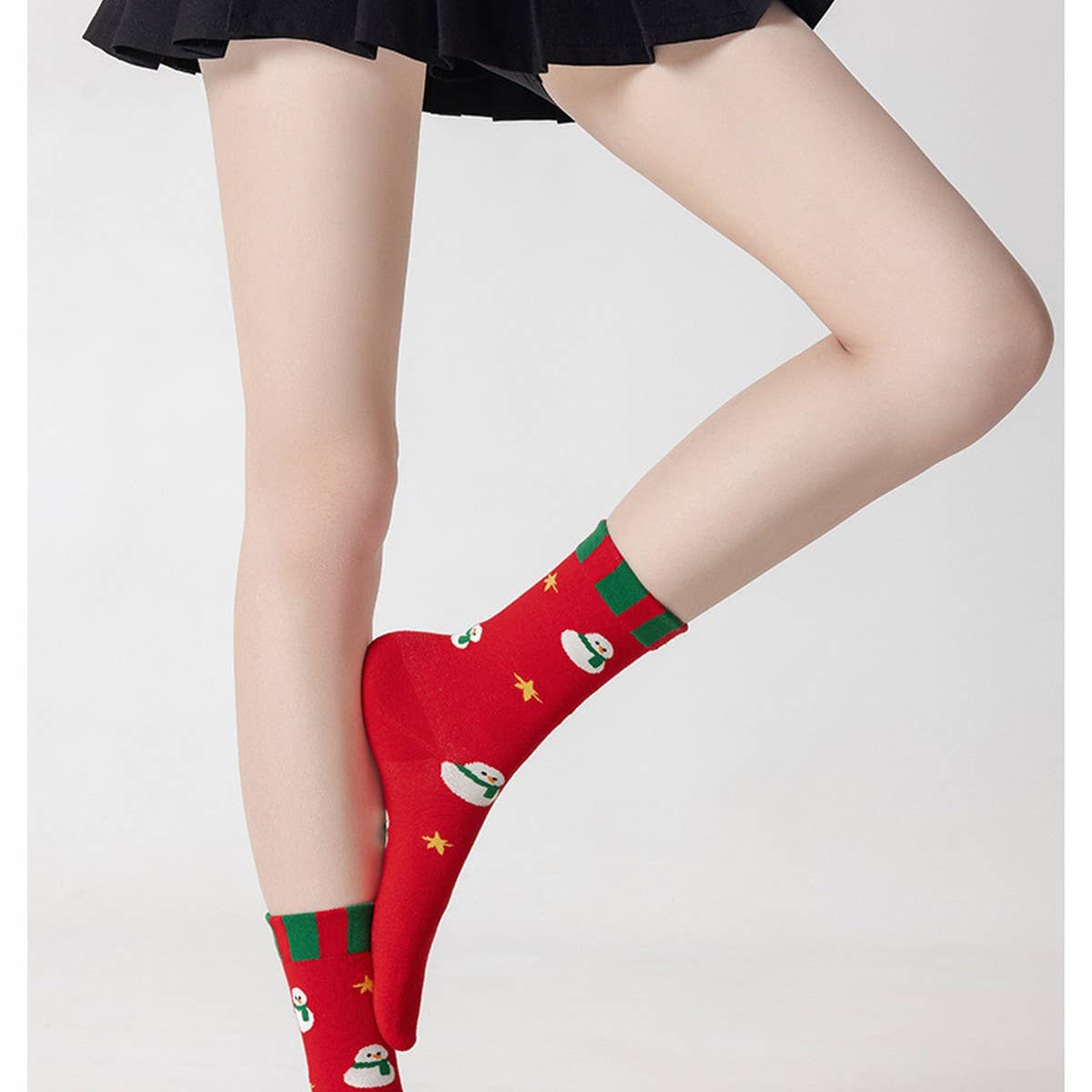 CWMS1889_CUTE CARTOON COUPLE CHRISTMAS SOCKS