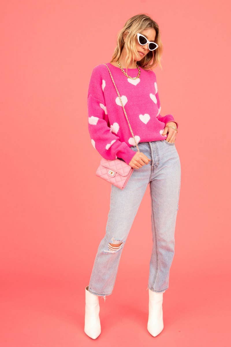 CWOSWL1695_Crew Neck Long Sleeve Pullover Sweater