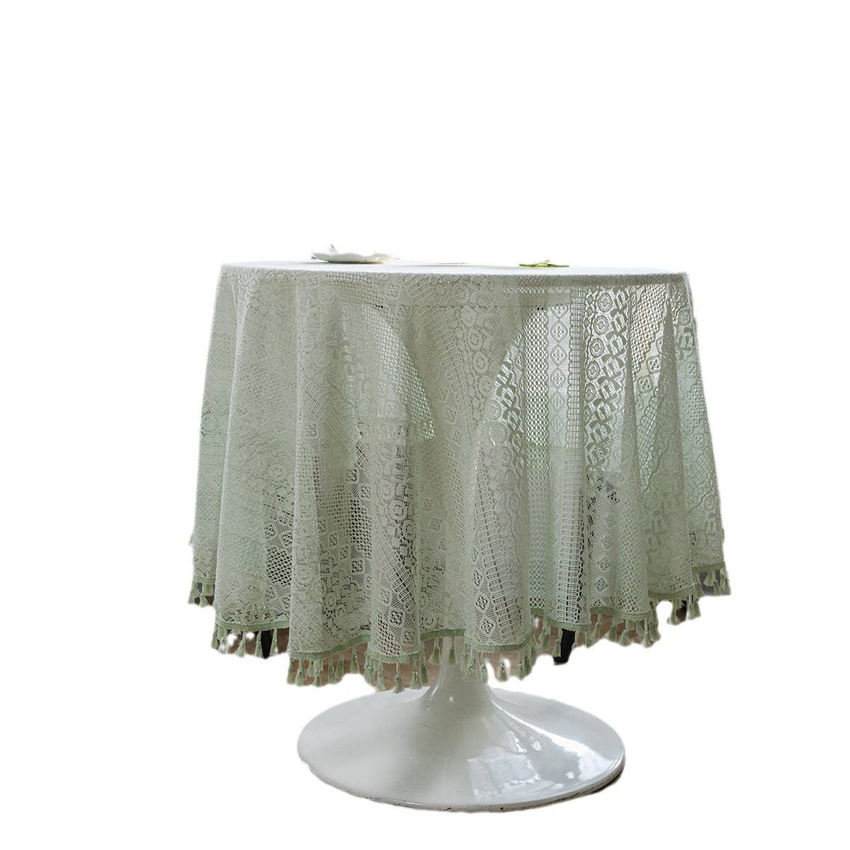 FOREST STYLE PASTORAL CROCHET COVER DINING TABLE