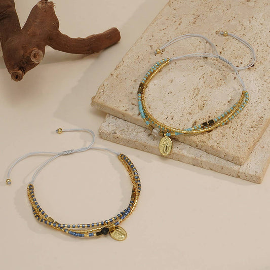 RICE BEAD HAND-WOVEN MULTI-LAYERED BRACELET_CWAB4633