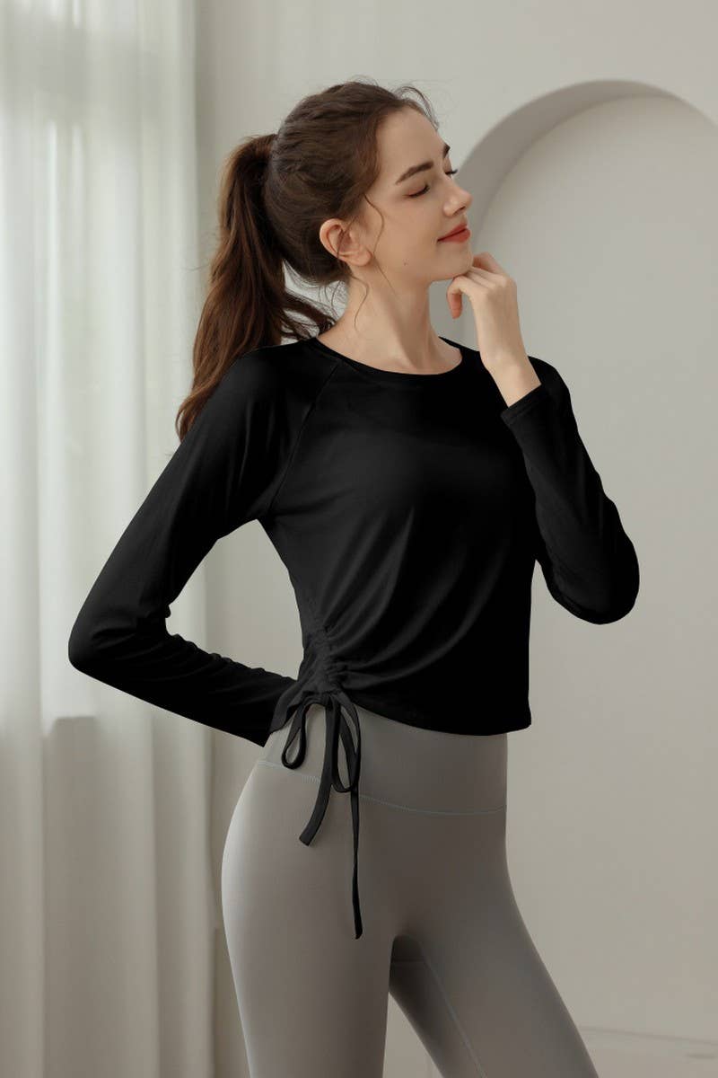 CWTBLL3631_NEW STYLE SPORTS SLIM YOGA TOPS