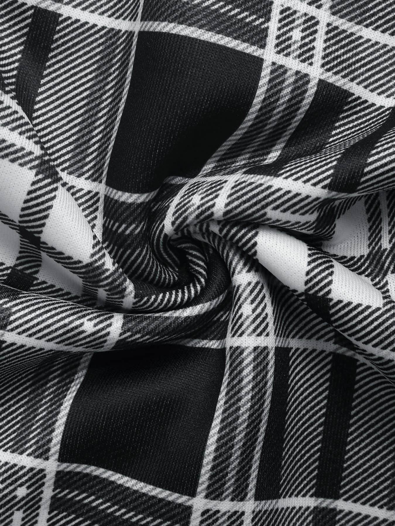 Casual plaid patchwork wide-leg pants