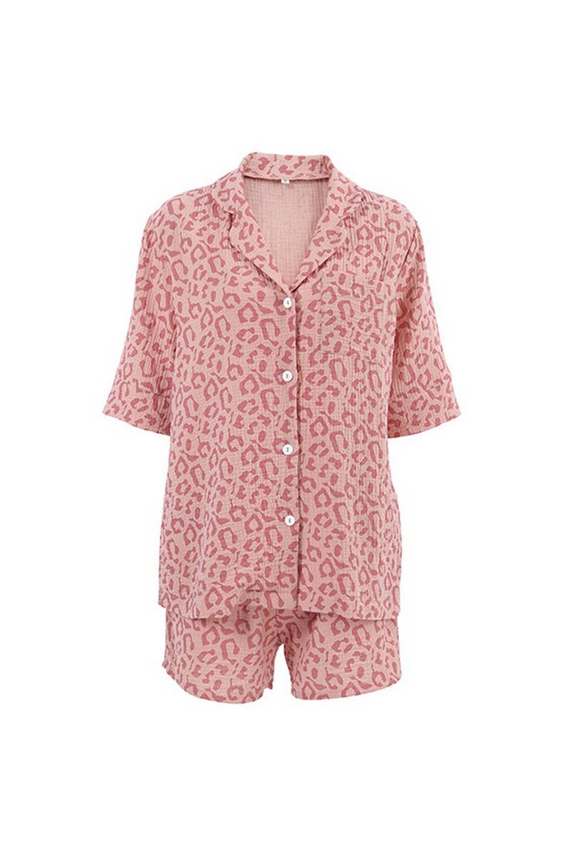 CWSPJ0227_SPRING SEXY LOOSE CASUAL PAJAMAS TWO-PIECE SET