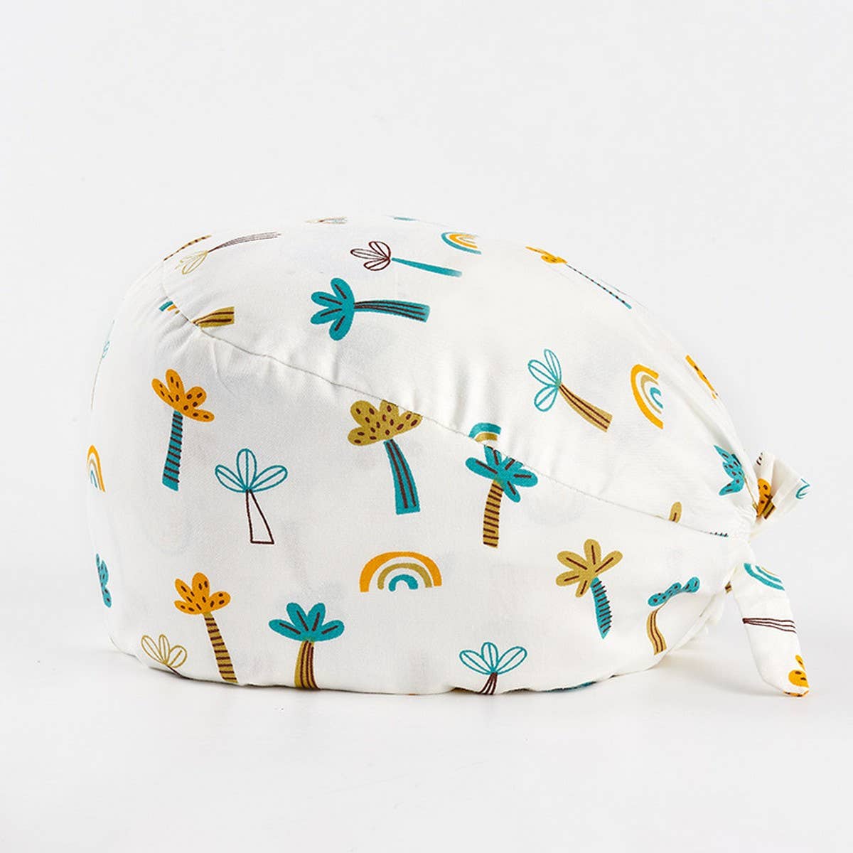 CHERRY BEAR PRINTED NURSE CAP PURE COTTON HAT_CWAH3324