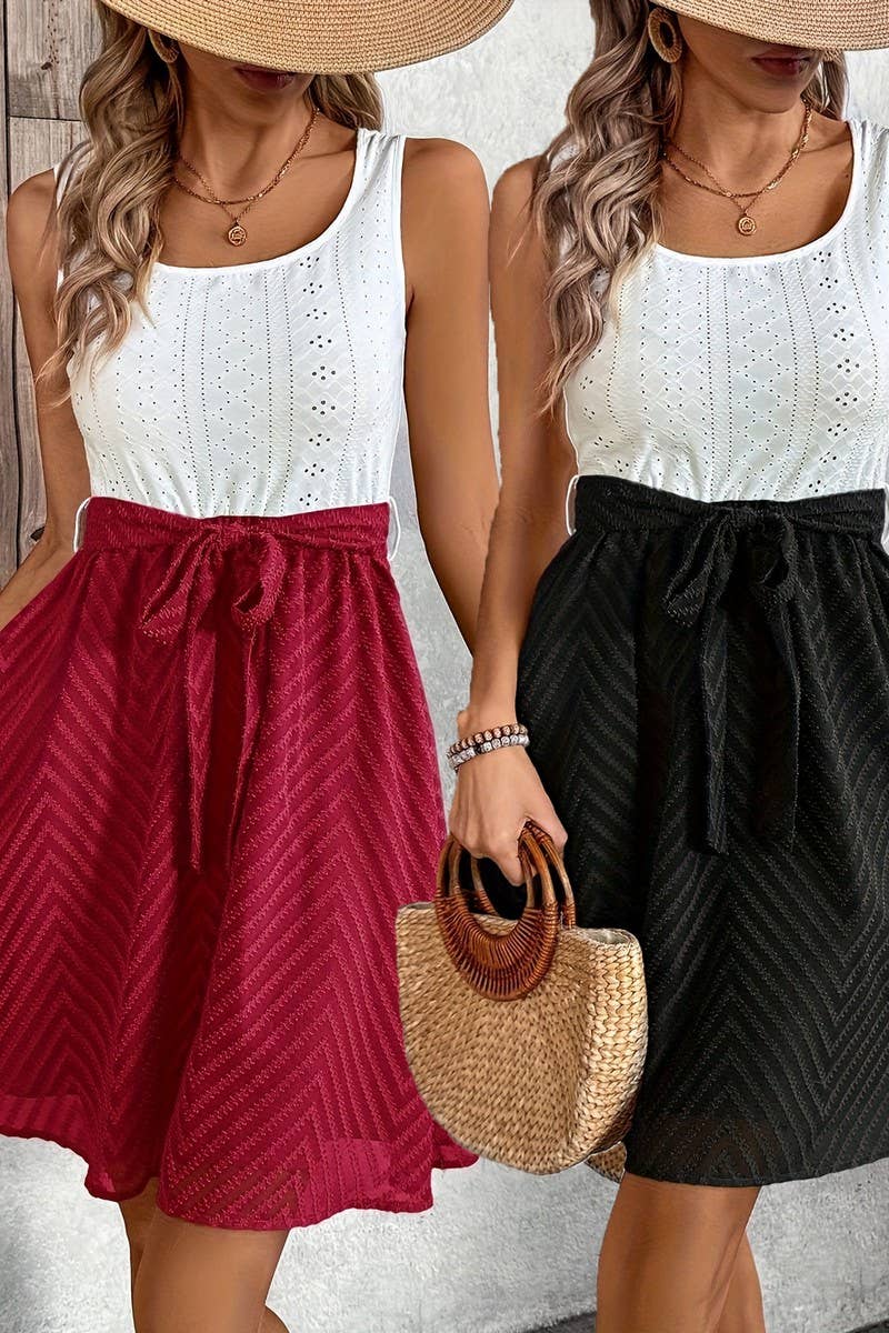 CWDSD8766_SUMMER FASHION SLEEVELESS DRESS