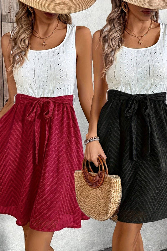 CWDSD8766_SUMMER FASHION SLEEVELESS DRESS