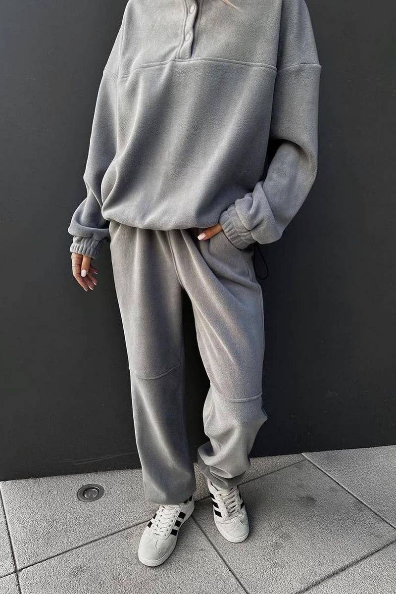 CWSTB1355_POLAR FLEECE TOP AND PANTS TWO-PIECE SET