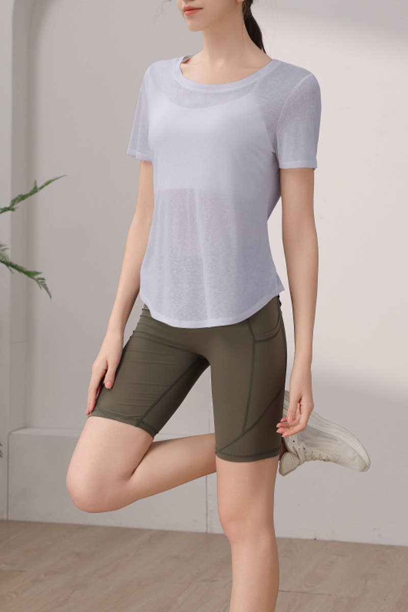 CWTTSL0371_NEW TENCEL SNOWFLAKE BACK SPORTS TOP