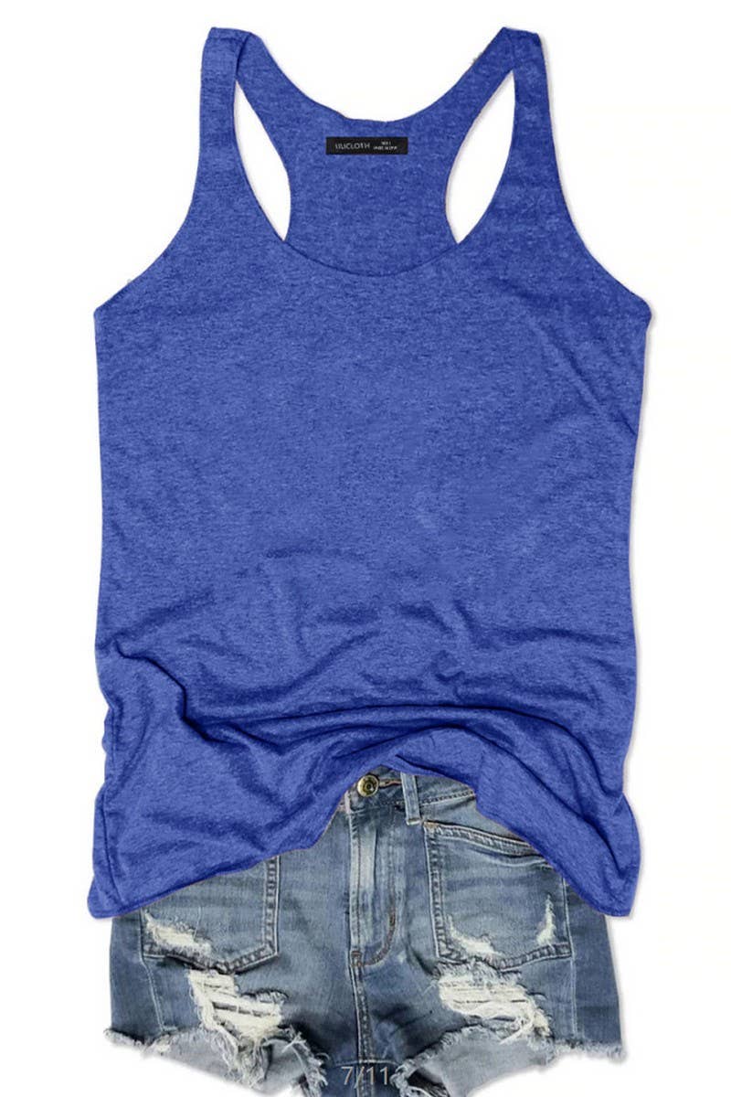 CWTTK0424_SOLID COLOR CREW NECK TANK TOP