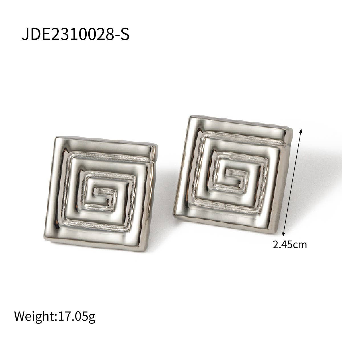 SIMPLE AND STYLISH 18K GOLD SPIRAL EARRINGS