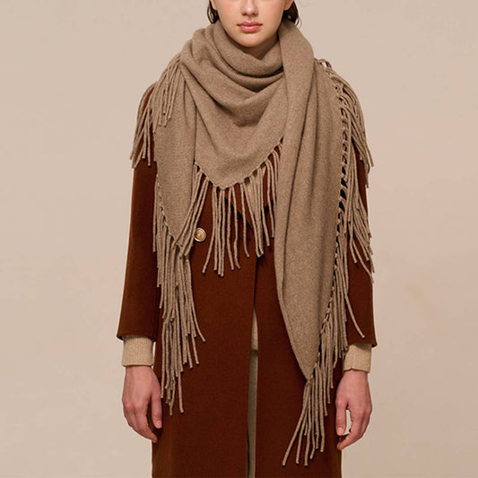 Women?™s Warm Triangle Scarf ??Cashmere Knit_CWASC2703