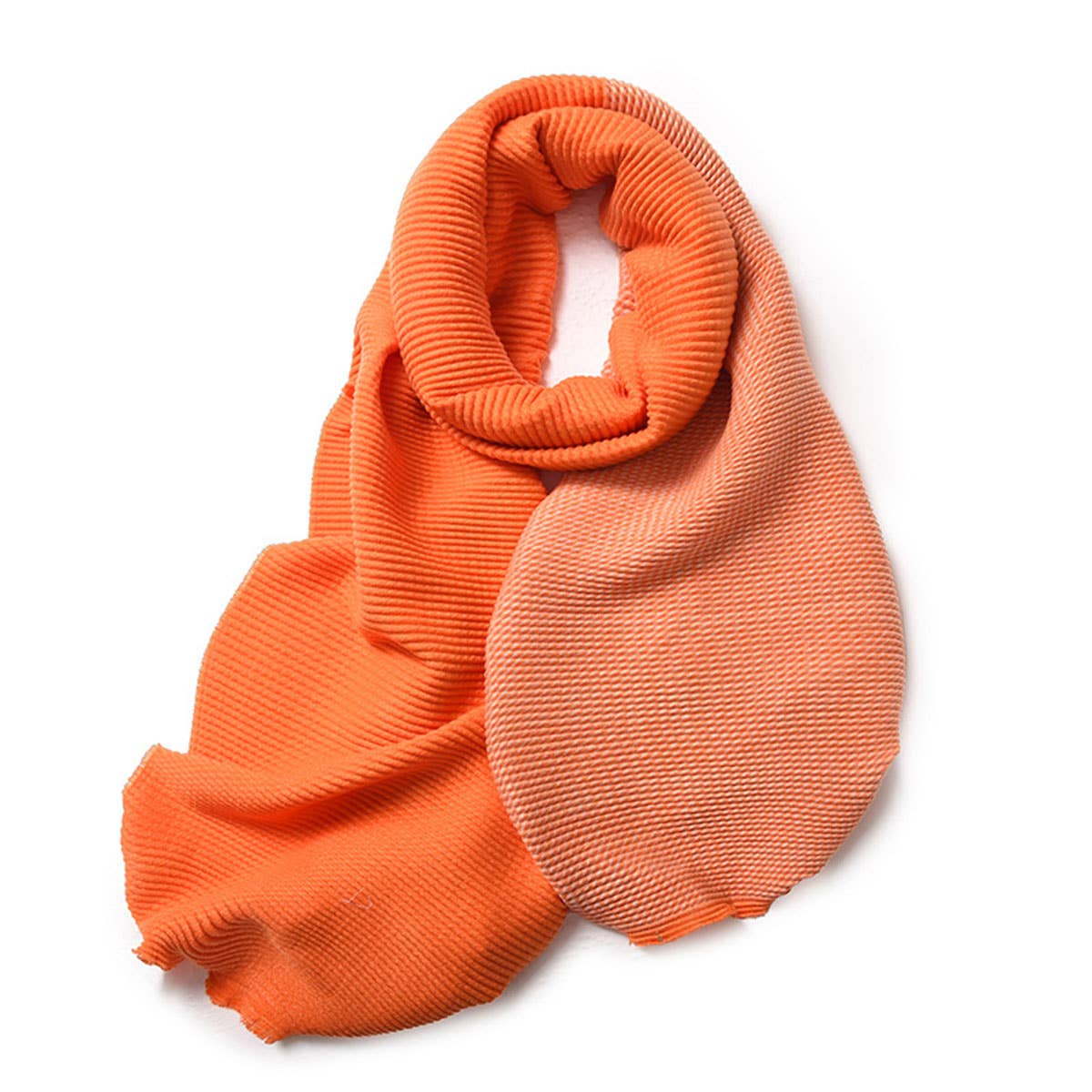 Double-Sided Crinkle Scarf - Elegant Winter Wrap