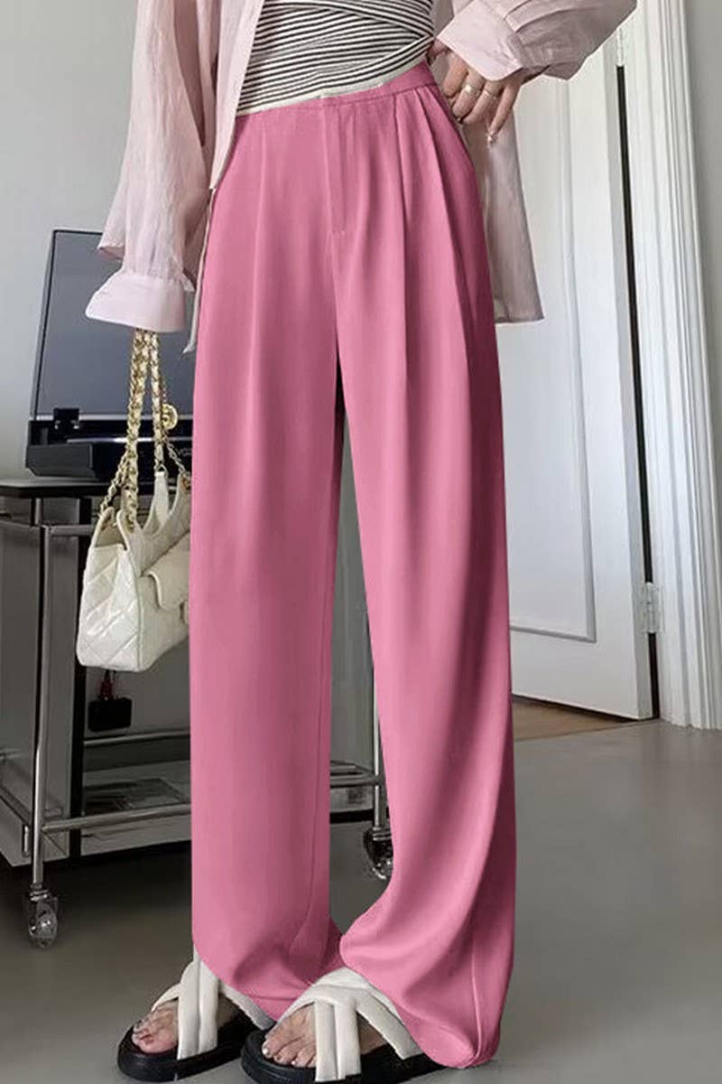 CWBLP00924_NEW AUTUMN HIGH WAIST CASUAL PANTS SUIT PANTS