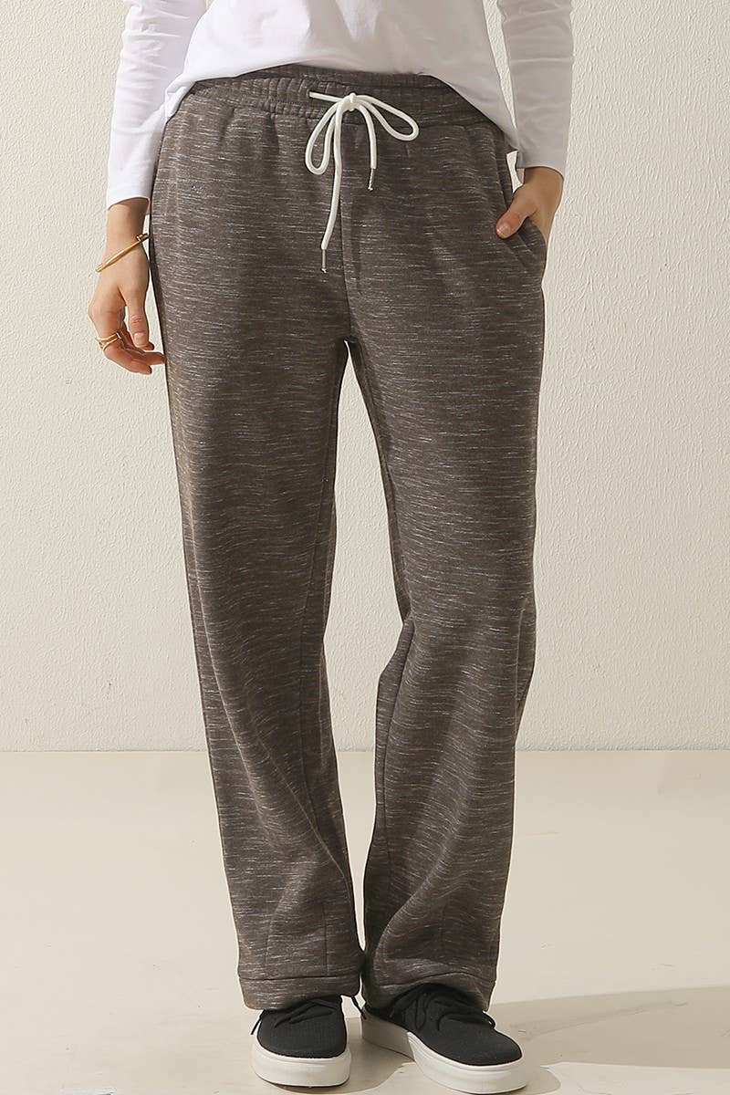 CWBLP392_HIGH WAISTED STRAIGHT WIDE LEG LONG SWEATPANTS