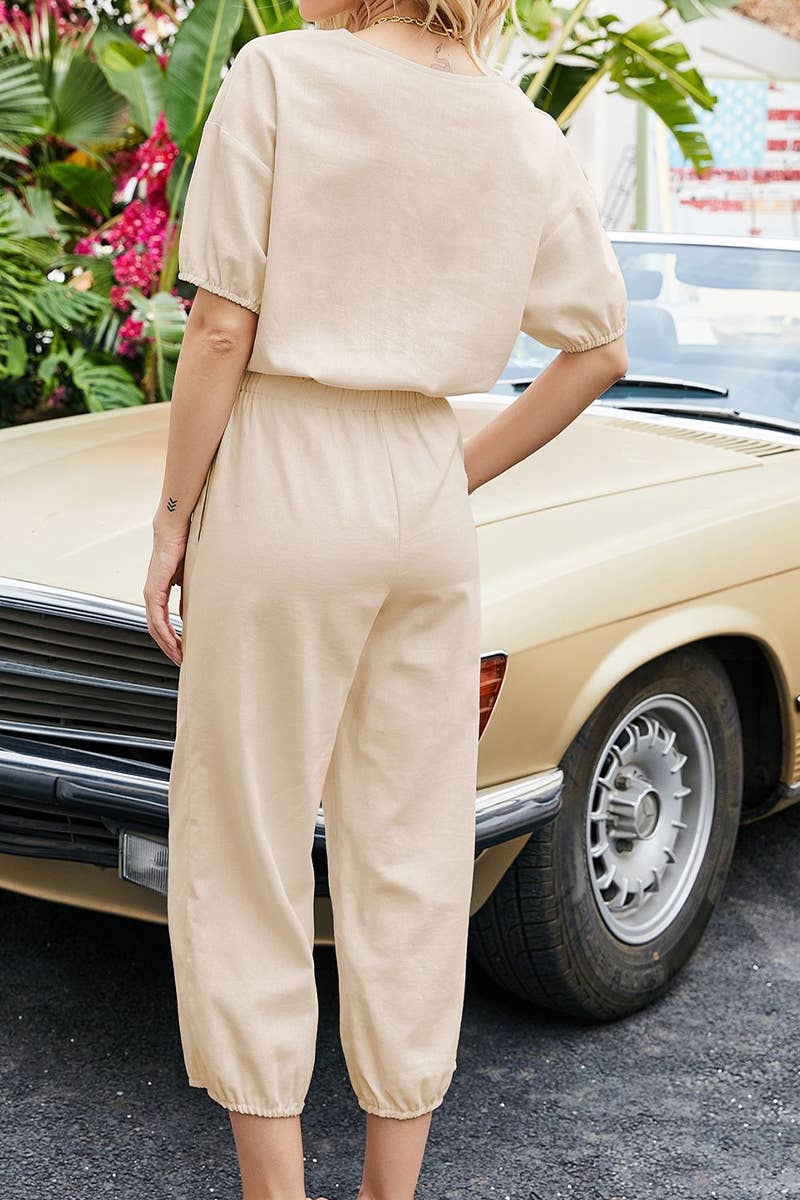 CWSS1176_SUMMER CASUAL COMFORTABLE LOOSE TWO-PIECE