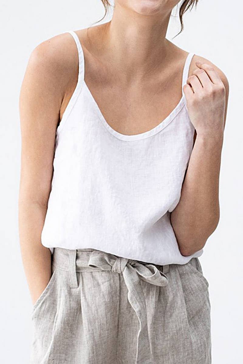 CWTTSL00224_LOOSE AND SIMPLE V-NECK SLEEVELESS TANK TOP