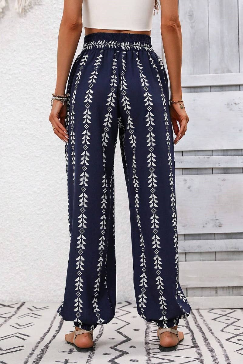 CWBMP0143_SUMMER CASUAL MESH WIDE LEG LANTERN PANTS