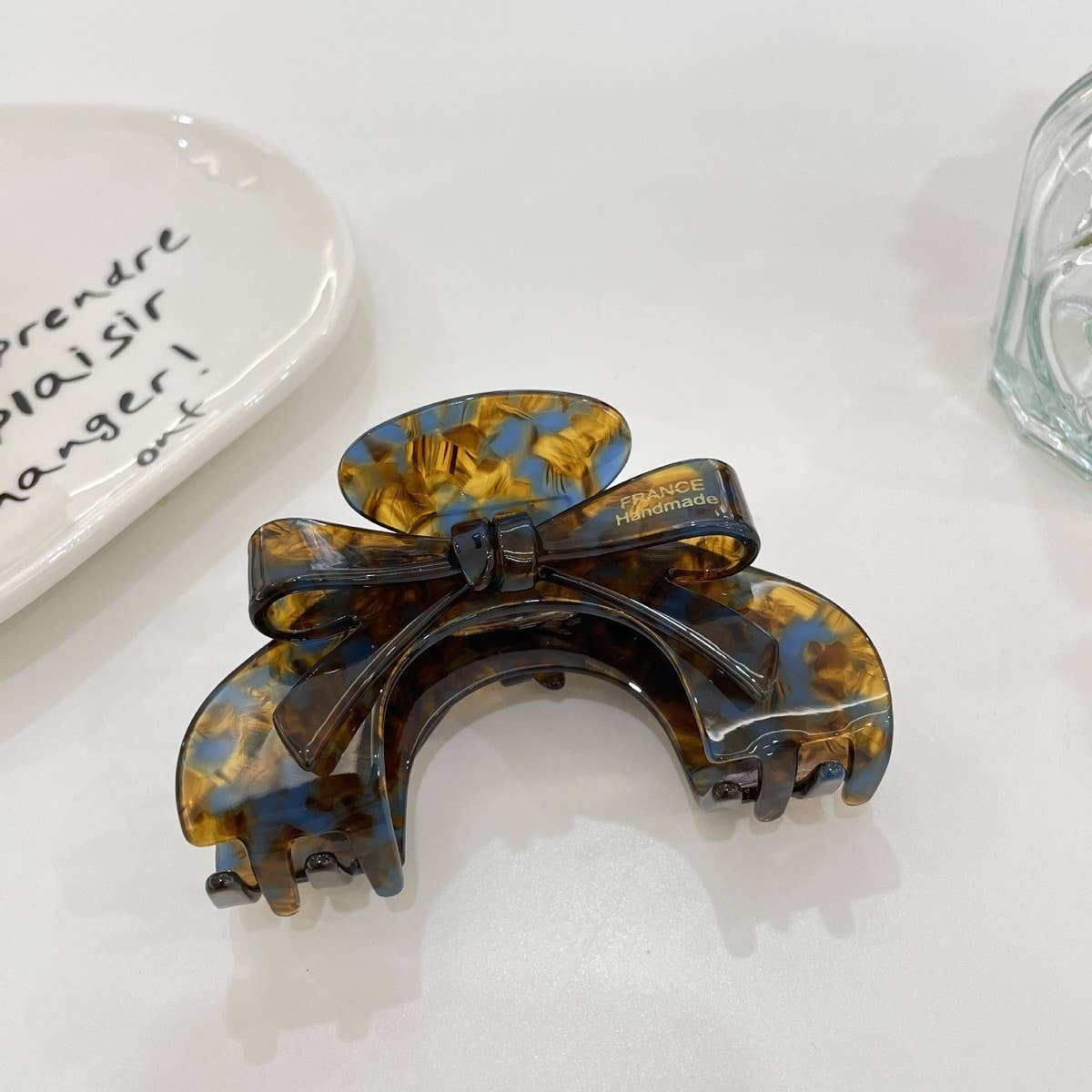 CWAHA1535_TEMPERAMENT SEMICIRCLE 3D BOW HAIR CLAW CLIP