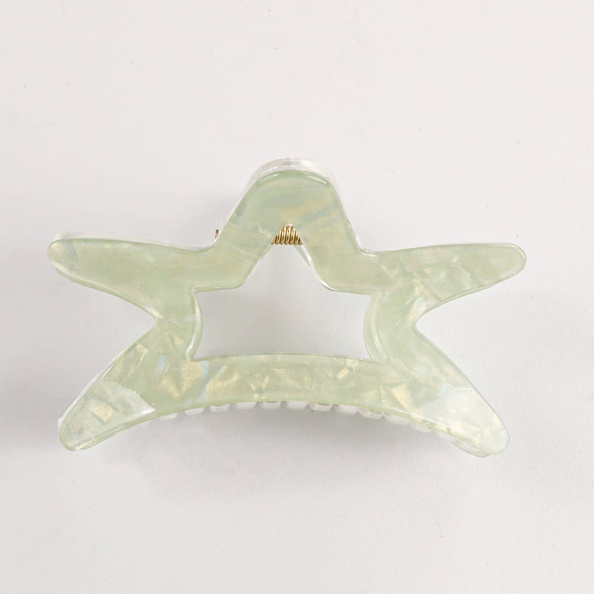 CWAHA1616_TRANSPARENT STAR HAIR CLAW CLIP