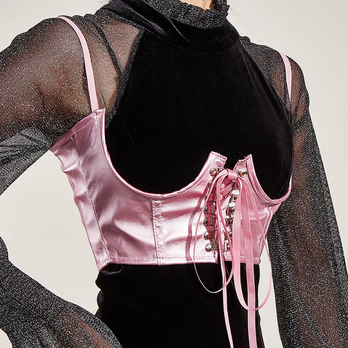 WOMEN UNDERWIRE SLIM FIT BRA WAIST CORSET_CWABE0258