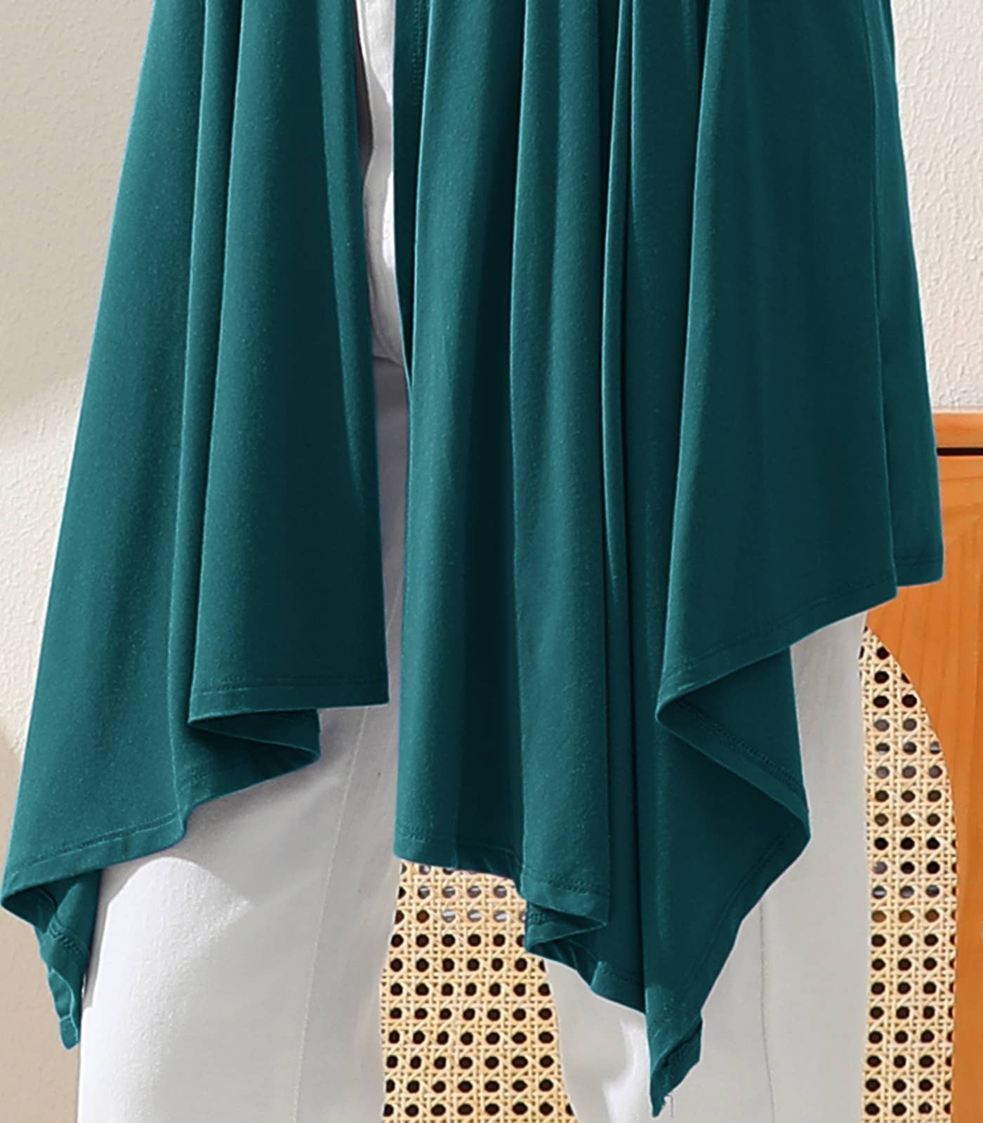 AWTL073_Long Sleeve Casual Open Front Long Cardigan