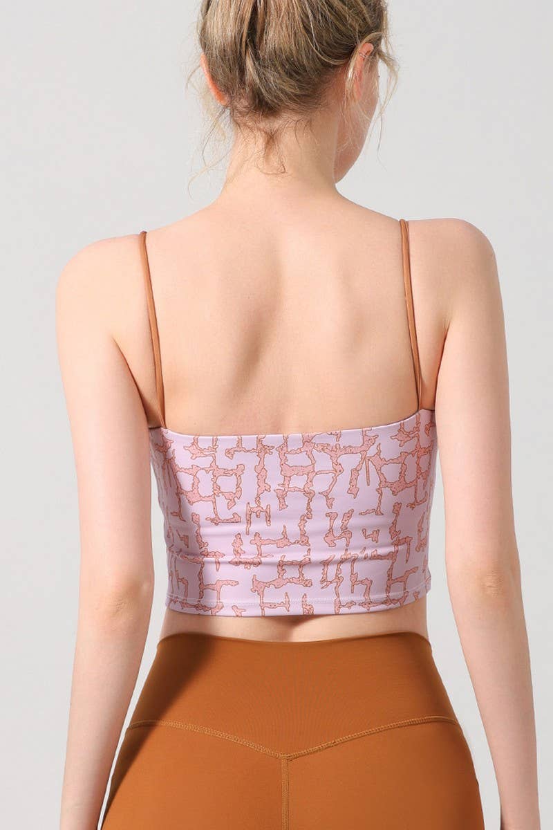 CWTTK1106_CROP TANK TOP WITH VINTAGE PRINT AND PADDED CUPS