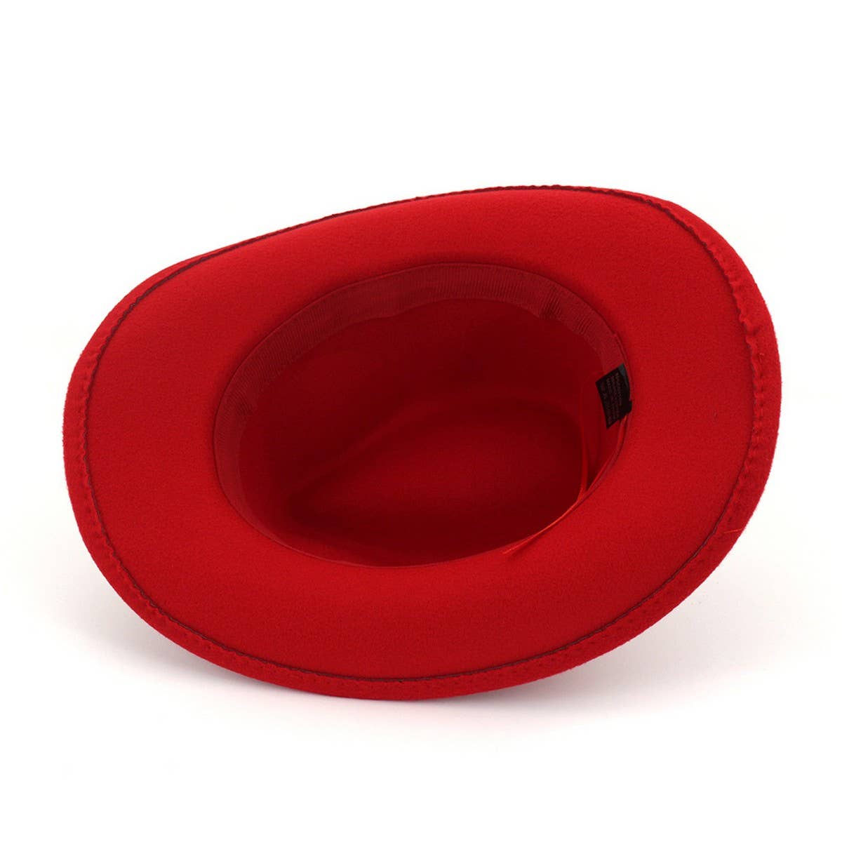 Turquoise Trim Felt Western Cowboy Hat_CWAH1775