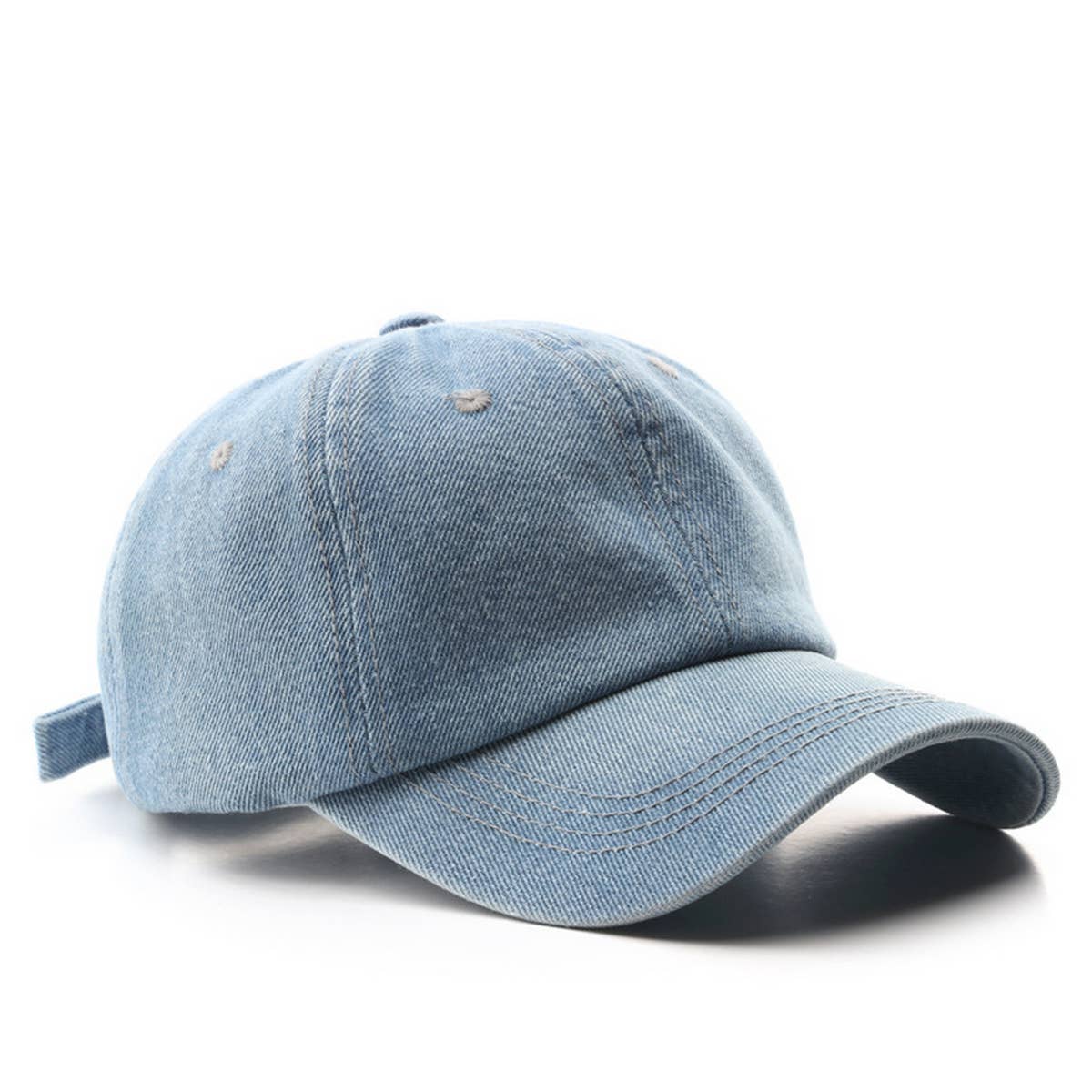 CWAH3200_SOLID COLOR SUN PROTECTION DENIM BASEBALL CAP