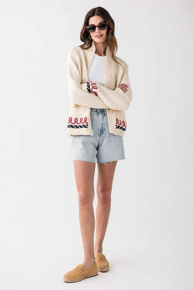 CWOSWL07744_2025 CASUAL PRINTED BUTTON FRONT KNIT CARDIGAN