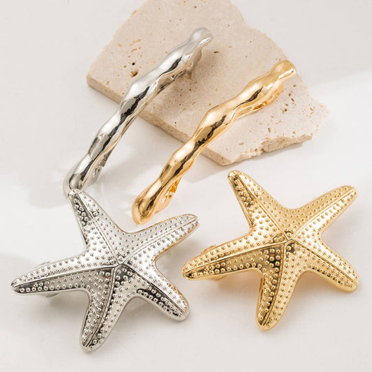 Starfish Metal Spring Hair Clip ??Chic & Unique_CWAHA6174