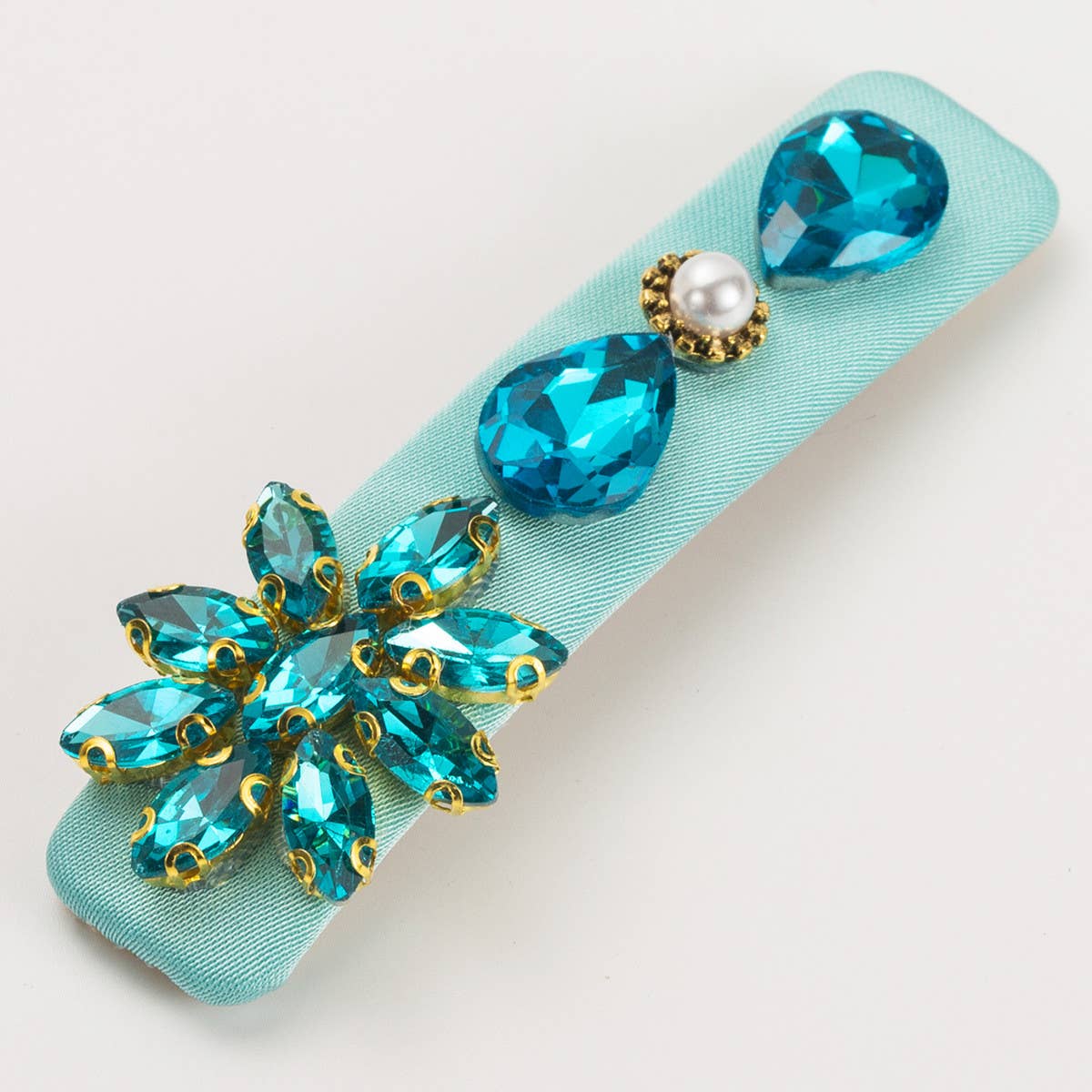 French rhinestone hairpin luxury side bangs clip_CWAHA1774