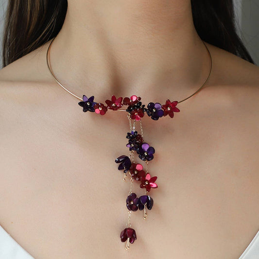 FASHIONABLE AND VERSATILE EARRING AND NECKLACE SET_CWAJE2833