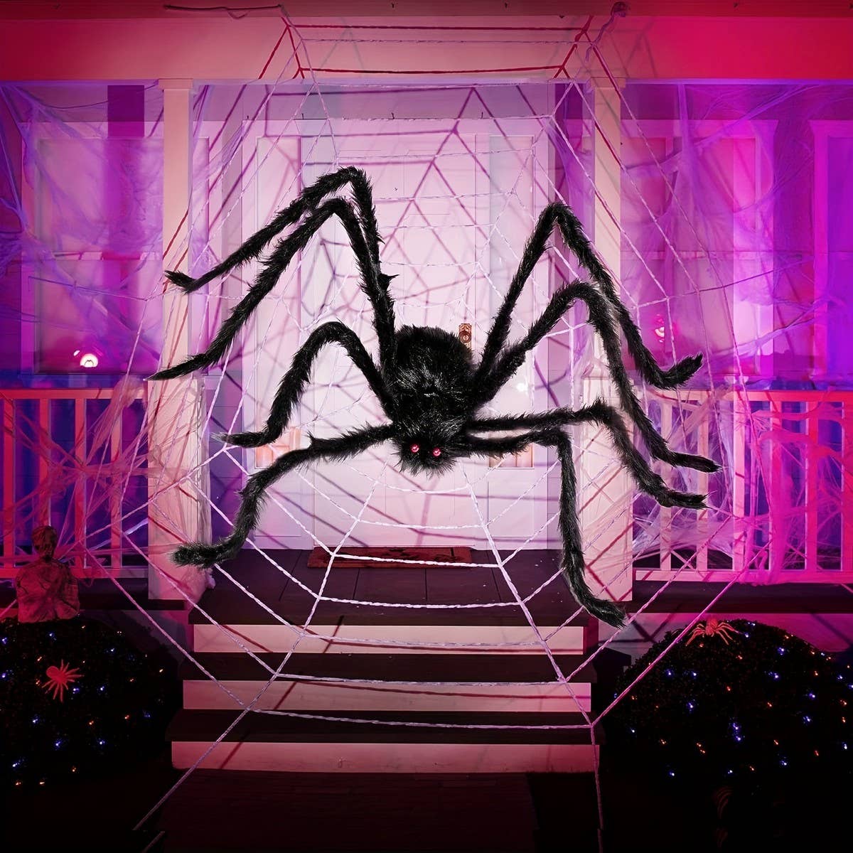 CWMM9544_HALLOWEEN BLACK SPIDER HAUNTED HOUSE TOY