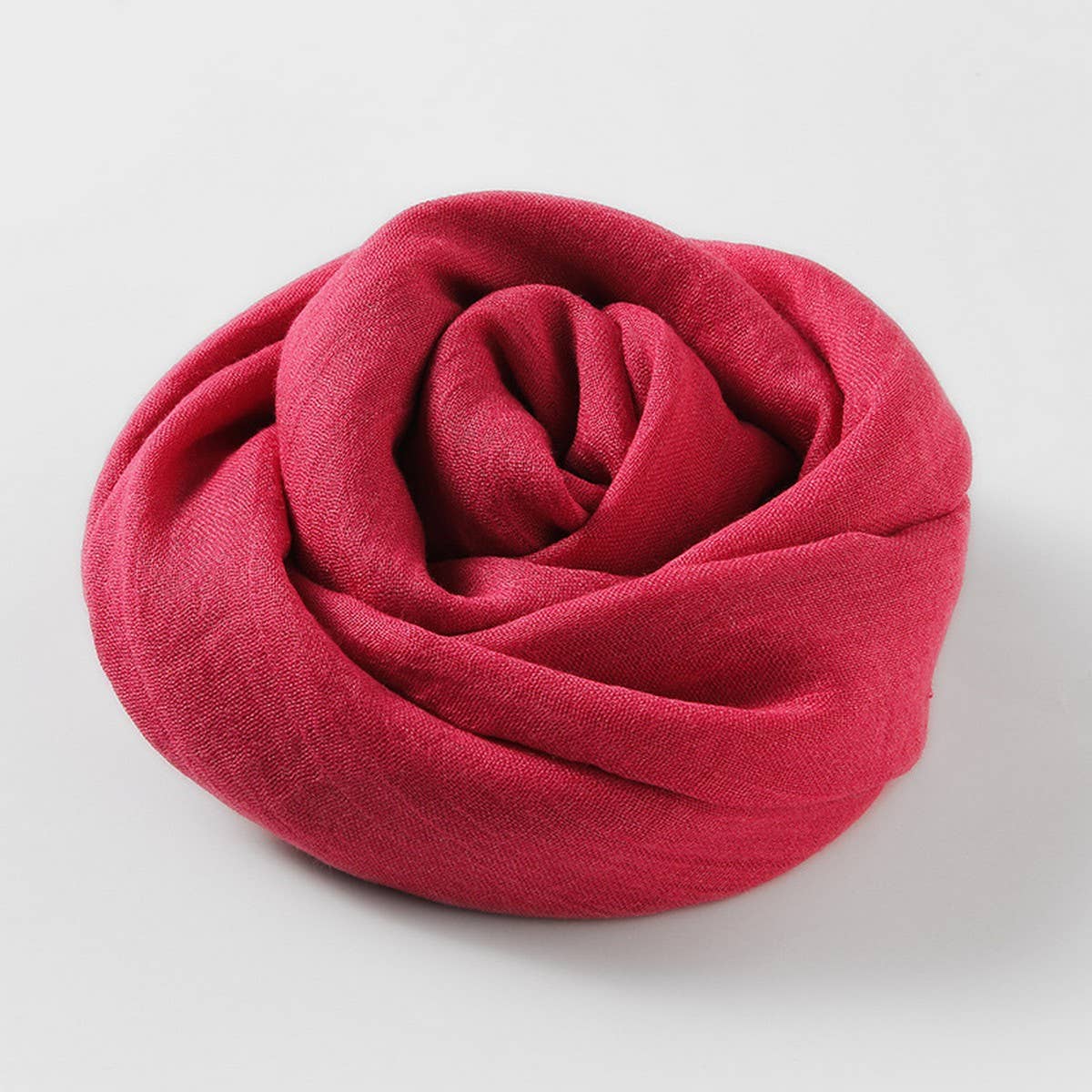 SOLID COLOR LONG LIGHTWEIGHT SCARF WRAP SHAWL_CWASC0204
