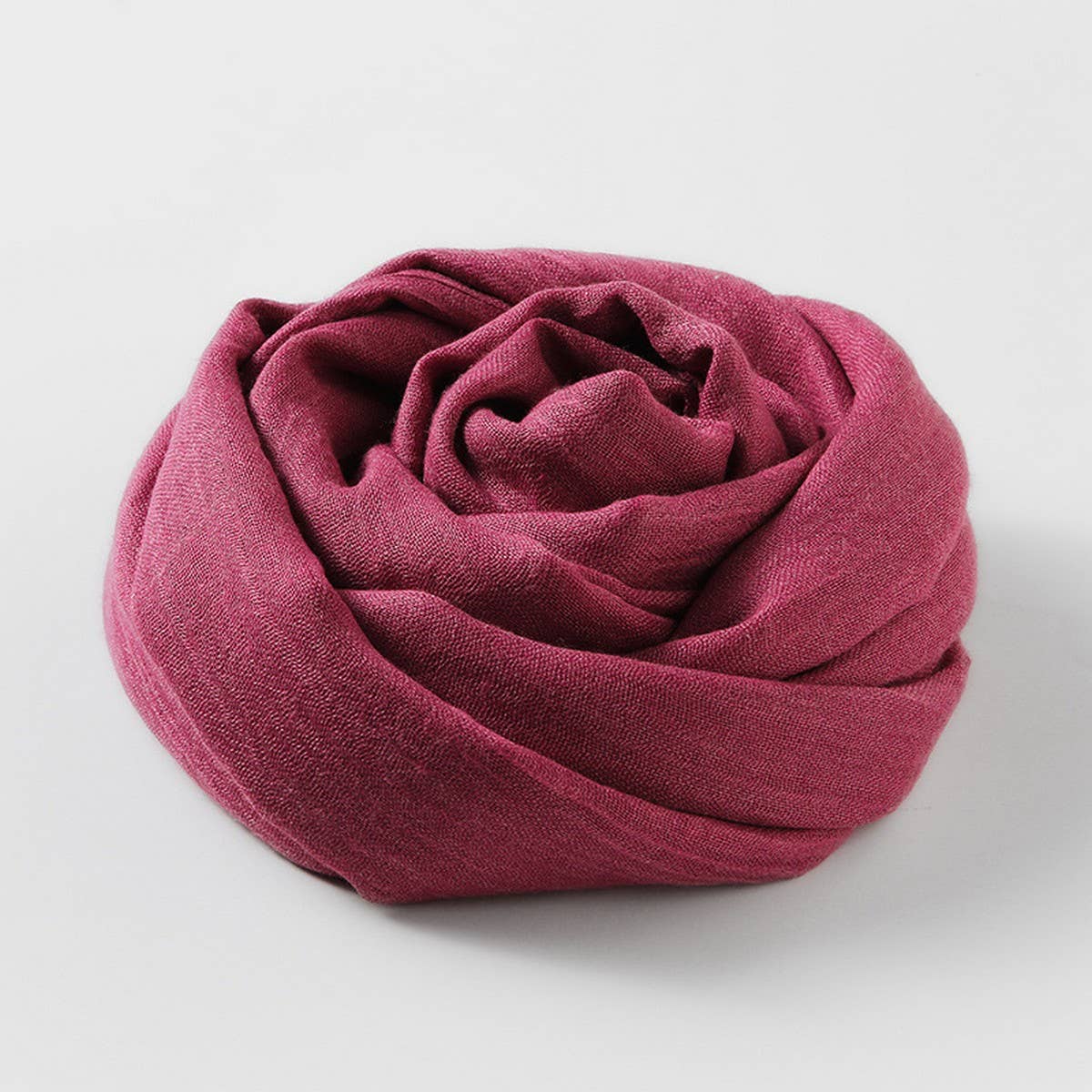 SOLID COLOR LONG LIGHTWEIGHT SCARF WRAP SHAWL_CWASC0204