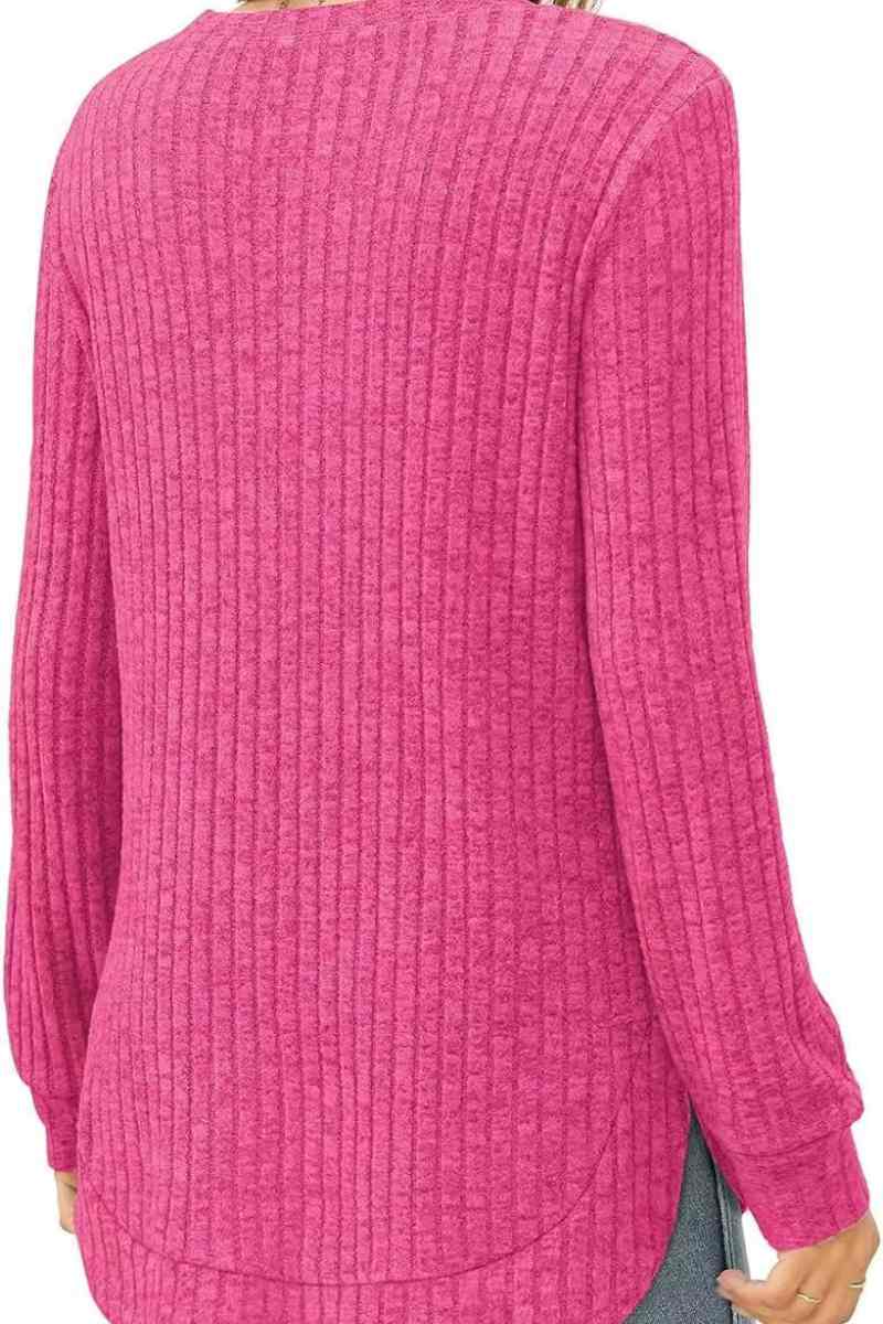 CWOSWL6553_CREW-NECK WOOLEN LONG-SLEEVED SWEATER
