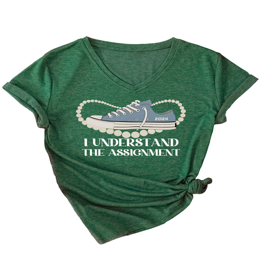Women's Casual Tee ? Assignment Graphic Print