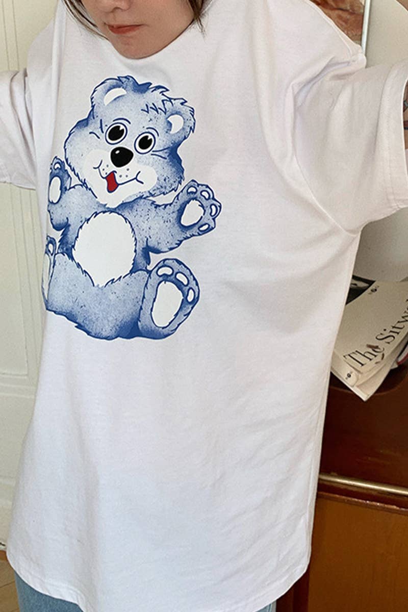 CWTTS0998_BLUE BEAR SHORT SLEEVE T SHIRT