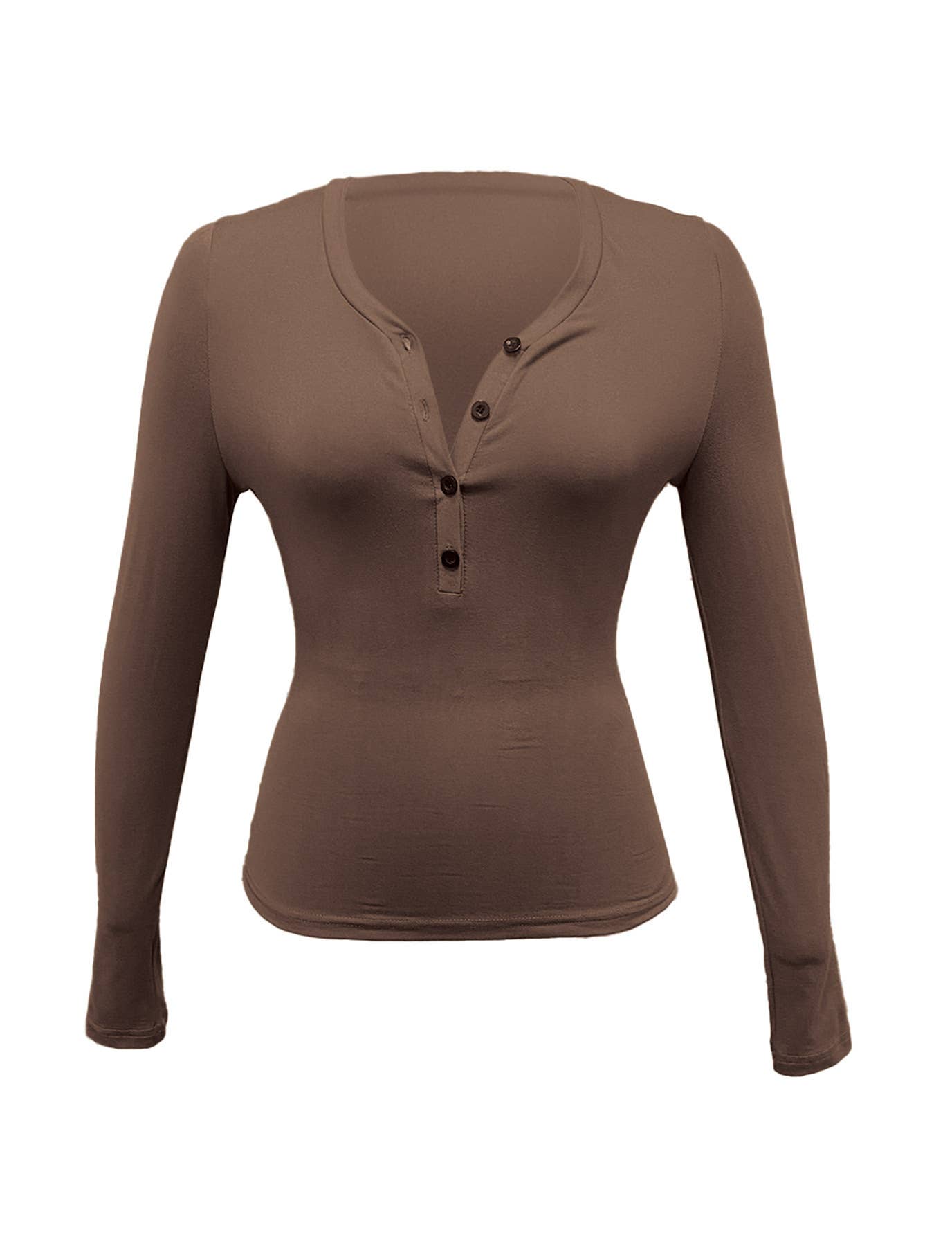 Button casual slimming knitted crop top T-shirt