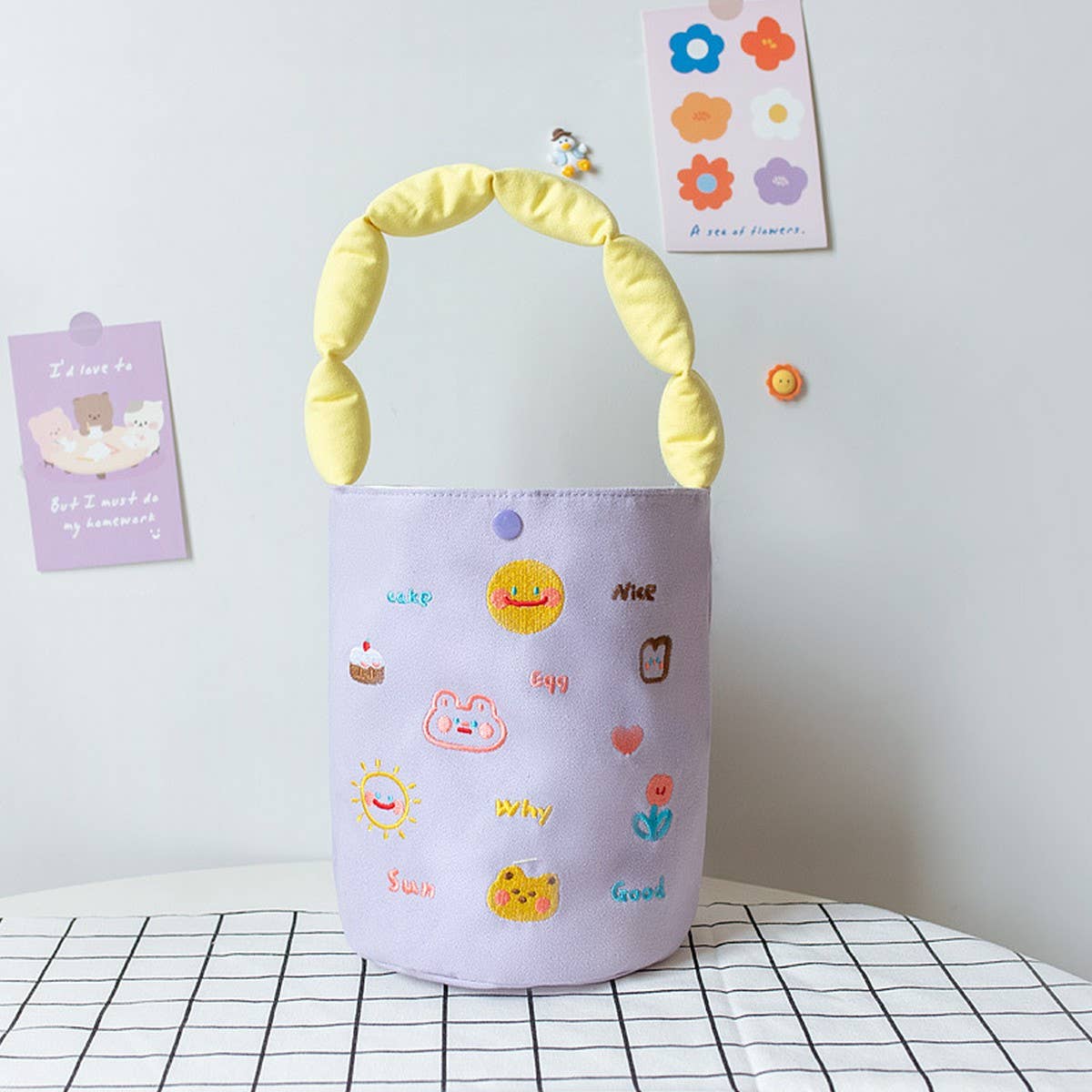 Original Embroidered Canvas Tote Bag for Girls_CWAB5590