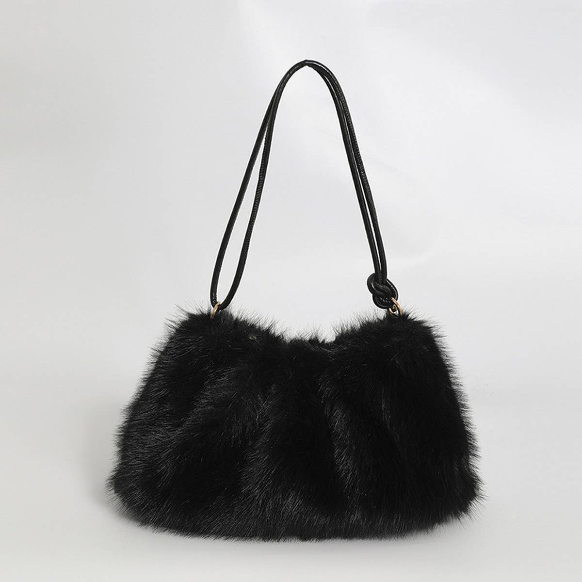 Plush Fur Shoulder Bag Women Handbag Tote_CUAB00539