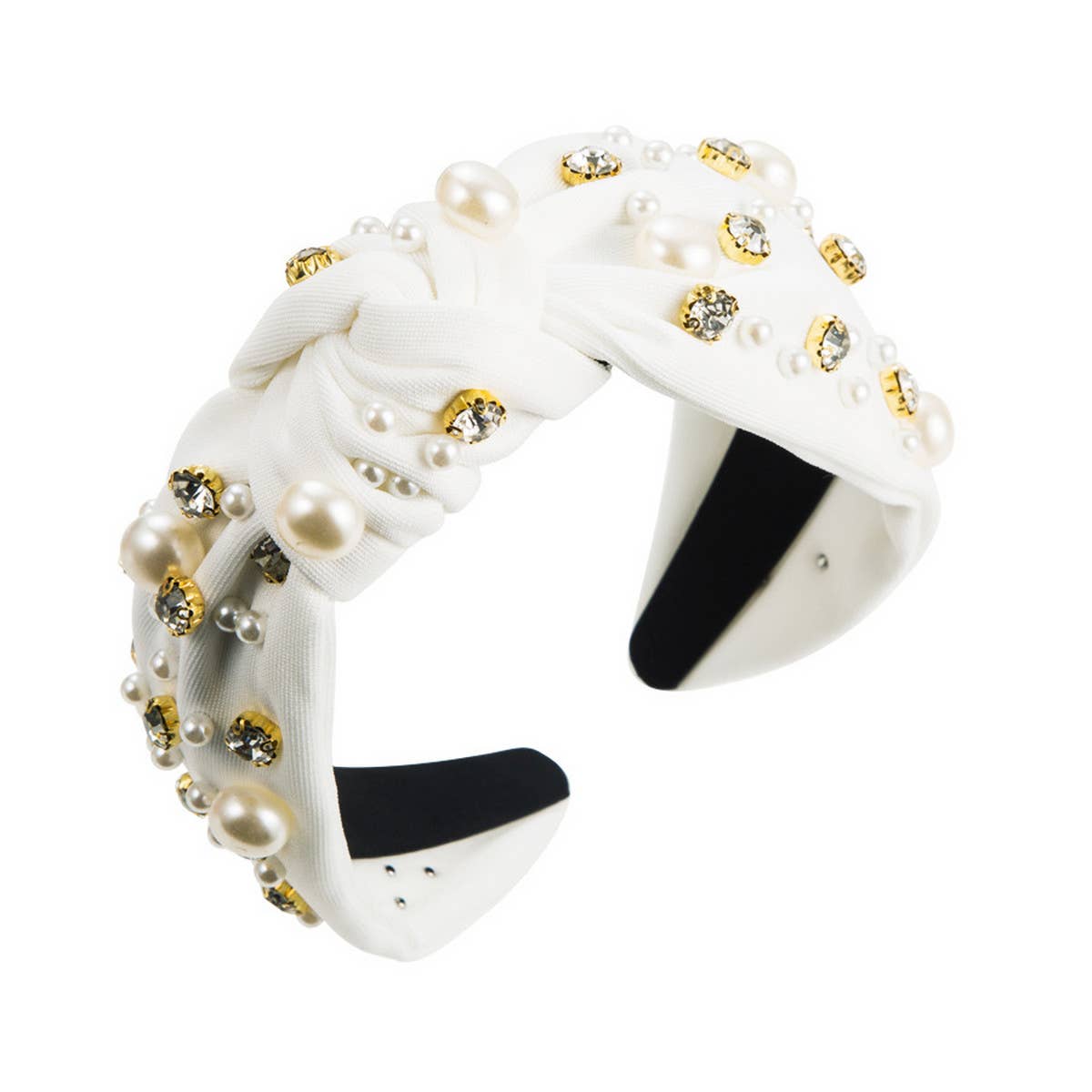 NEW FASHIONABLE WIDE-BRIMMED PEARL HAIRBAND_CWAHA0813